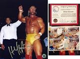 Hulk Hogan Autographed 8x10 Photo With Muhammad Ali