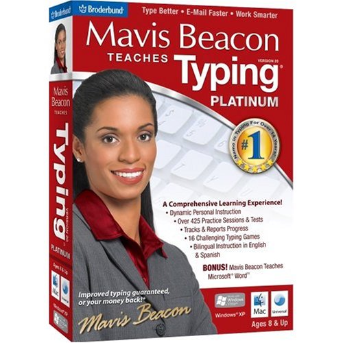 Childrens Toyshop  Software : Mavis Beacon Teaches Typing 20 Platinum (Fr/Eng manual)