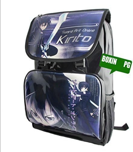 Anime Sword Art Online Kirito Style School Bag/backpack Messenger Bags Rucksack Laptop Bag (18.5 X 12.59 X 5.51 Inch)