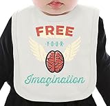 Free your imagination ネクタイを有する有機ビブ Medium