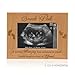 KATE POSH - Sneak Peek Sonogram Frame - Engraved Natural Wood, New Dad Gifts, New Mom Gifts (3 1/2 x 5 Horizontal)