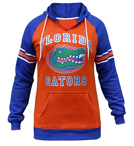 Women's Florida Gators Athletic Hoodies Sporty Sweatshirts - Orange & Blue