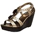 Report Women's Manson Wedge Sandal,Gold,7.5 M US