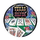 Texas Hold 'Em Prismatic 7 Paper Dessert Plates (8 count)