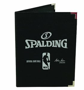Spalding NBA Pebble Notebook, Black, 8.5 x 11-Inch