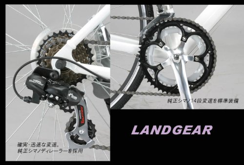 Cover image : LAND GEAR(ランドギア) 700Cアルミ製シマノ14段変速ロードバイク 500 ブラック LG-RD7014