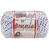 Pepperell Bonnie Macrame Craft Cord, 6mm 100-Yard, Lavender Chip