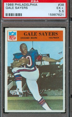 1966 Philadelphia #38 Gale Sayers Chicago Bears Football Card Professionally Graded PSA 5.5 EX+