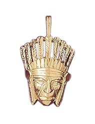 CleverEves 14K Gold Pendant American Indians 10.1 - Gram(s)