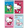 (24x36) Lot of 4 Hello Kitty Posters (Tricycle, Red Apple, Polka Dots, Airplane) Art Poster Print