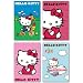 Lot of 4 Hello Kitty Posters (Tricycle, Red Apple, Polka Dots, Airplane) Art Poster Print - 24x36