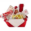 Red White Family PicNic Basket Gift Set, Something for Everyone