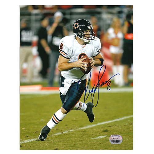 Mounted Memories Chicago Bears Rex Grossman Autographed 8x10 Rollout Shot Photo