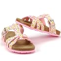 KIDS SHOES, Kinder Bio Pantolette, Clogs, Decksohle Leder, pink-rosa