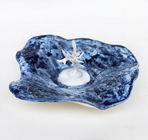 White tree ceramic jewelry dish, pottery trinket dish, small ceramic plate with tree, earring dish, jewelry holder, catchall