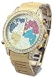 Geneva Elite Hip Hop World Blaster Watch with Silver Diamonds Model 1505 G1