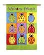 Ladybug Pop Silk Reflections Regular Size Flag