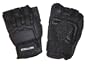 Half Finger Hard Back Armored Gloves - Black - S/M