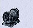 medieval dragons flank gothic celtic coasters New