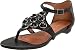 Corso Como Women's Folic T-Strap Sandal,Black Mini Lezard,10 M US Discount