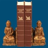 SI 91-4959 Pair Tao Buddha Bookends