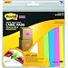 Post-it® Super Sticky Removable Label Pads, Assorted Neon Colors and Sizes, 16 Pads, 400 Labels per Pack (2900-M16)