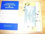 1993 Plymouth Sundance, Duster Owners Manual