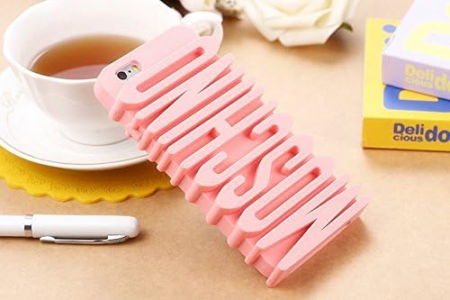 5S Case, iPhone 5S Case, ATRAGE 3D fashion design soft Pink Silicone Case for the Apple iPhone 5 5S