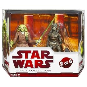 Star Wars Legacy Collection Geonosis Arena Showdown - Kit Fisto and Geonosian Warrior