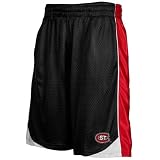 NCAA St. Cloud State Huskies Black Vector Workout Shorts (Large)