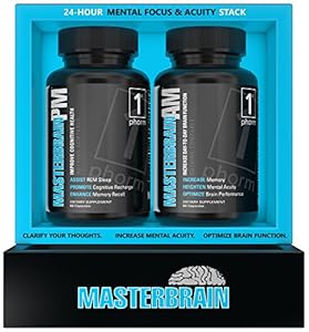 MasterBrain - Cognitive Support for Focus, Memory & Clarity - Premium Nootropic Stack - 30 Day Supply