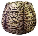 Bean Bag Boys Faux Suede MicroFibres Tiger Print Bean Bag Chair