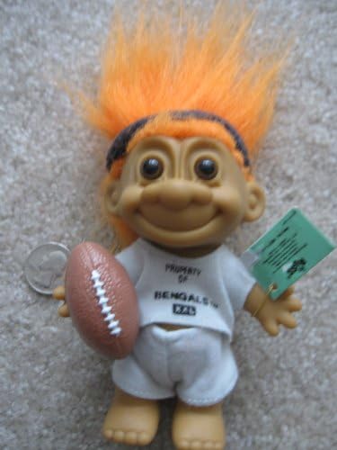 Russ Berrie Bengals Troll, with Orange Hair