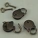 Old Vintage Antique Style Mini Padlocks Key Lock (Lot of 3)