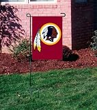 WASHINGTON REDSKINS OFFICIAL LOGO GARDEN FLAG + STAND