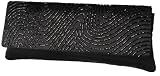 Satin, Clutch, Beaded Wave Design - Evening Bag - Sonia (N 5528)