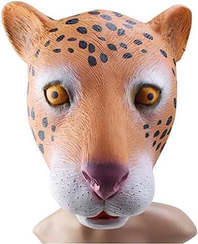 IMAGE® Creepy leopard Mask Head for Halloween Costume