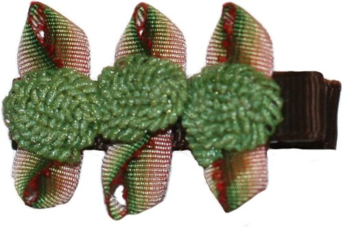 Click here to buy Posies Accessories Pom Poms Hair Clippie Kiwi (Green) Brown.