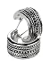 Silver Decorative Petite Hoop Earrings Fashion Jewelry