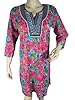 Bohemian Pink Cotton Kurti Tunic Floral Boho Tunic From India S