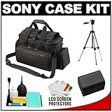 Sony Handycam LCS-VCD Soft Video Camcorder Case (Black) with NP-FV70 Batter ....