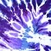 GYMNAST Rhinestone Cotton Stretch Gymnastics Headband (Purple Tie Dye)