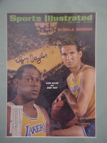 Elgin Baylor & Jerry West Autographed Signed April 29 1968 Sports Illustrated Magazine Professionally Matted Cover 11 X 14 Size Ready To Frame