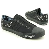 ED HARDY Dakota Slip On Shoes Black Mens SZ