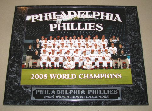 2008 PHILADELPHIA PHILLIES WORLD SERIES CHAMPIONS PHOTO PLAQUE