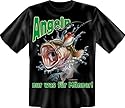 Angeln nur was für Männer - T-Shirt L - T-Shirt