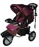 GoGo Babyz UA105-P Urban Advantage Swivel Wheel Stroller - Chocolate Berry
