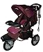 Baby : GoGo Babyz UA105-P Urban Advantage Swivel Wheel Stroller - Chocolate Berry