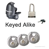 Master Lock - 5 Trailer Locks Keyed Alike #5KA-37940-3