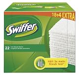 Produkt-Bild: Swiffer Trocken Wischt&uuml;cher Nachf&uuml;llpackung "4 T&uuml;cher extra", 2er Pack (2 x 22 T&uuml;cher)